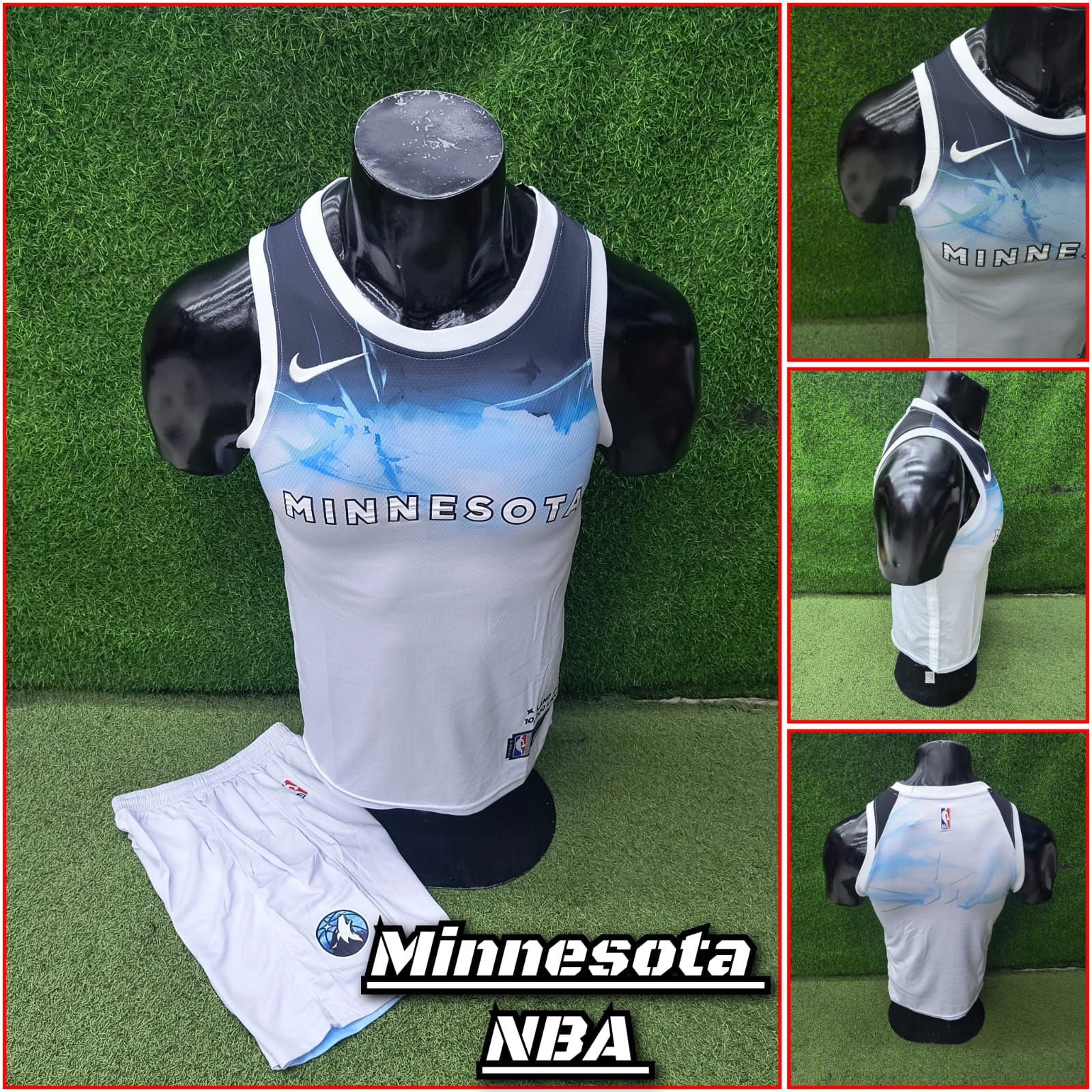 Conjunto de Básquet, Minnesota Timberwolves NBA-Blanco.