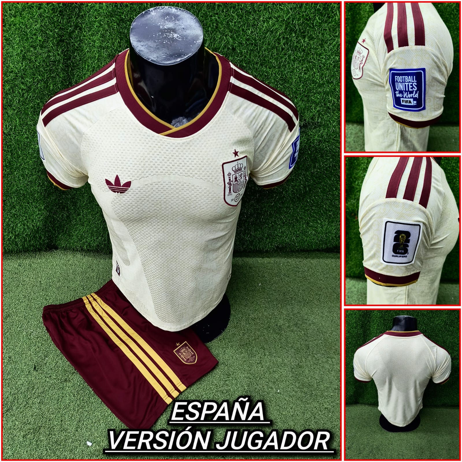 Conjunto de fútbol selección España Mundial 2026 -Visitante