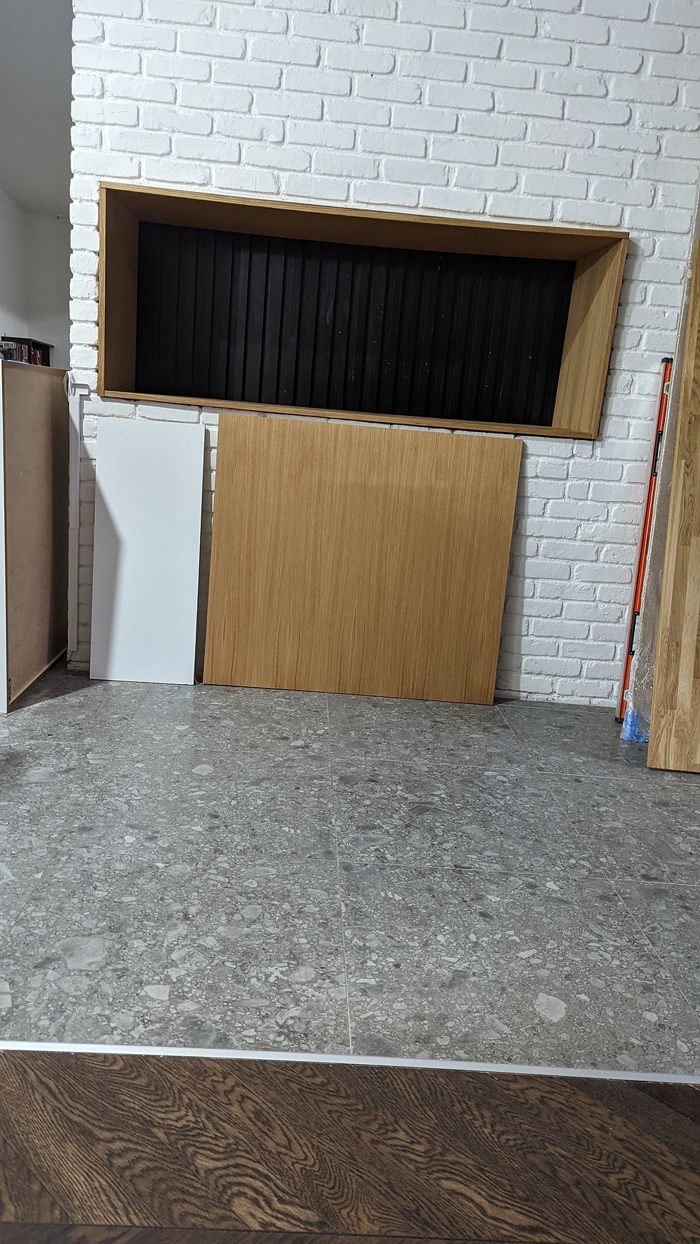 Starting building the appliances garage