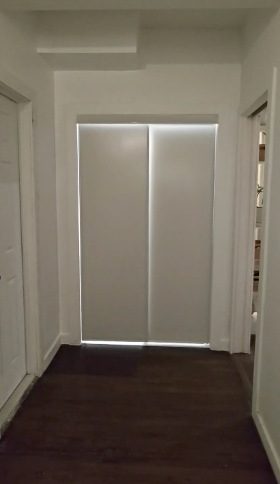 The new closet in the guest room