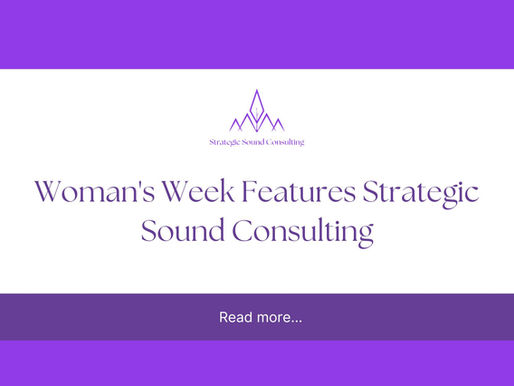 Woman's Week Features Strategic Sound Consulting
