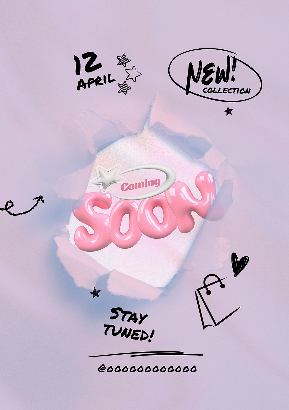 Coming Soon poster for New Collection launching April 12