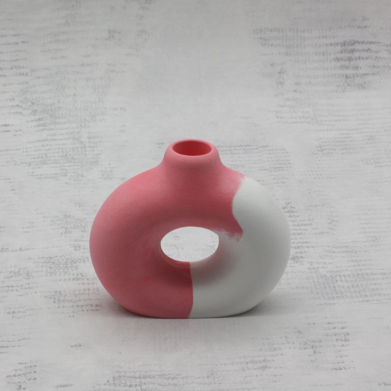 Miniaturbild: Vase aus Beton in rot kaufen