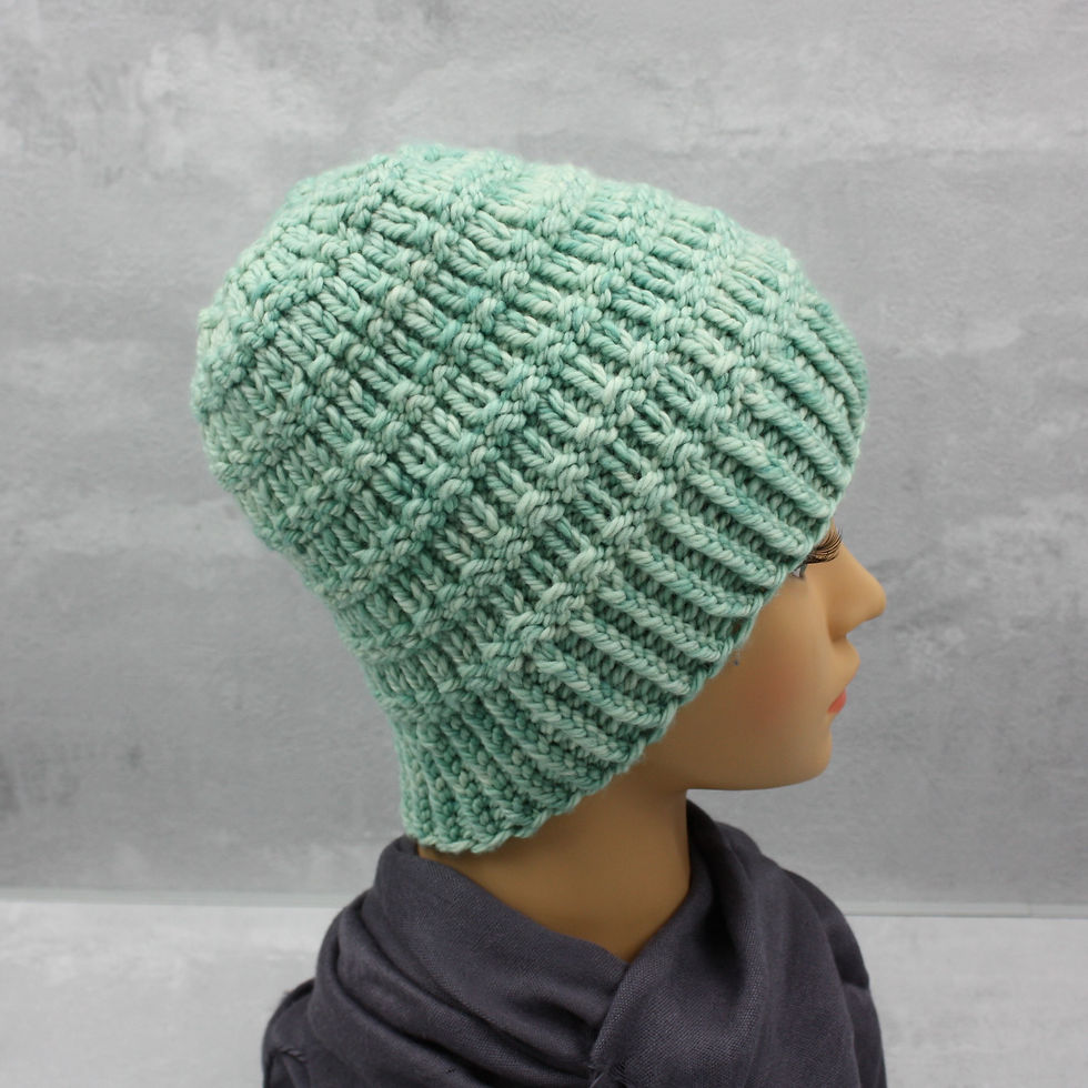Miniaturbild: Strickmütze Chunky Hellgrün
