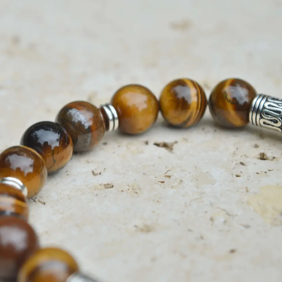Thumbnail: Tiger's Eye & Silver Bracelet