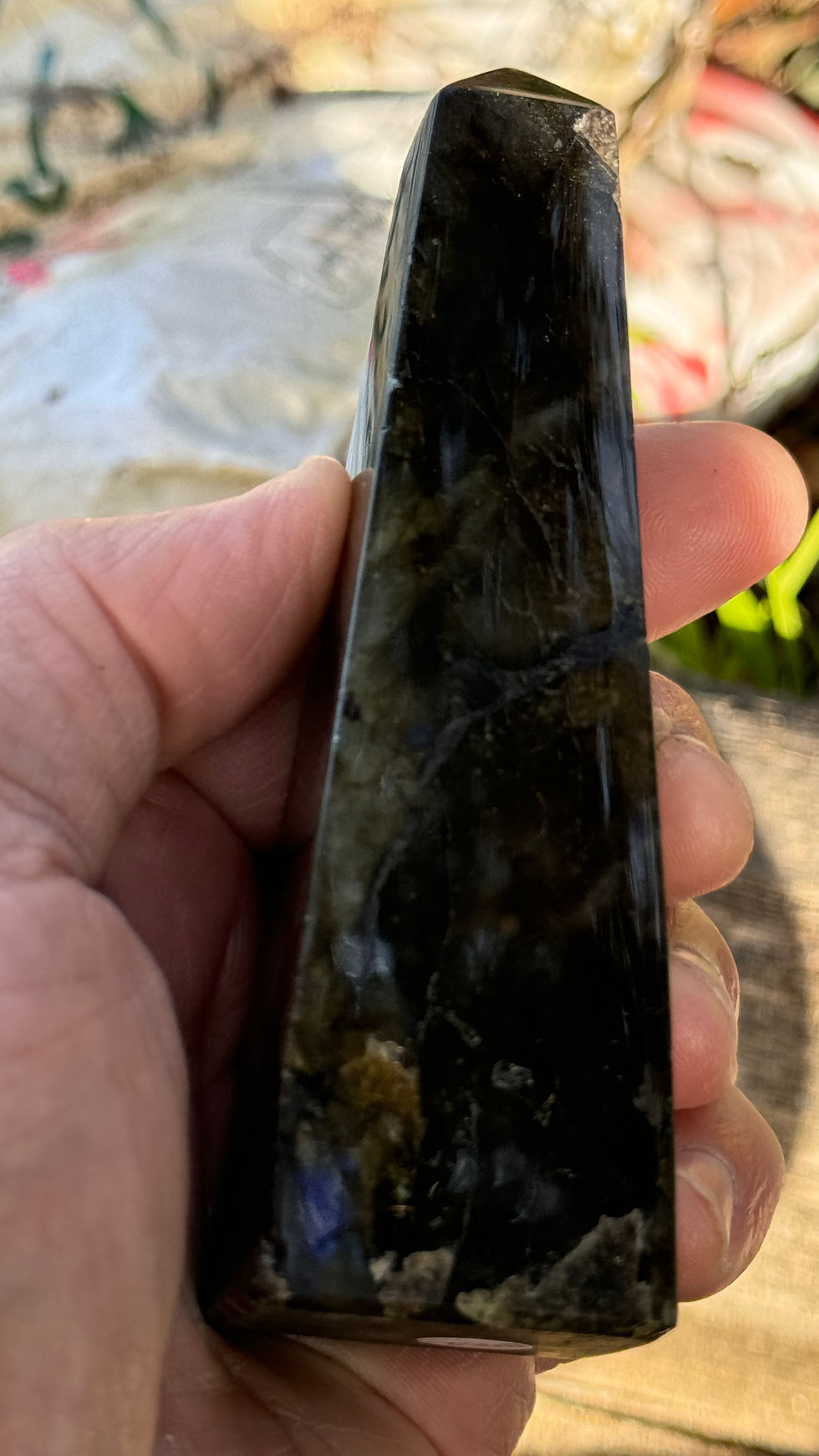 Thumbnail: Dark Labradorite Obelisk