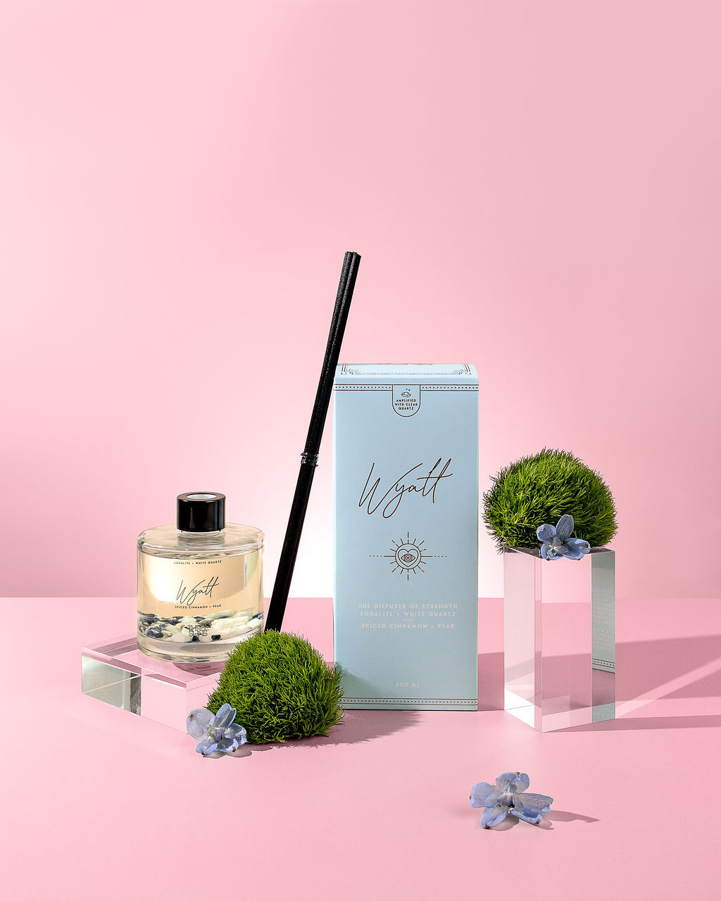 Wyatt | Crystal Diffuser of Strength | Spiced Cinnamon & Pear