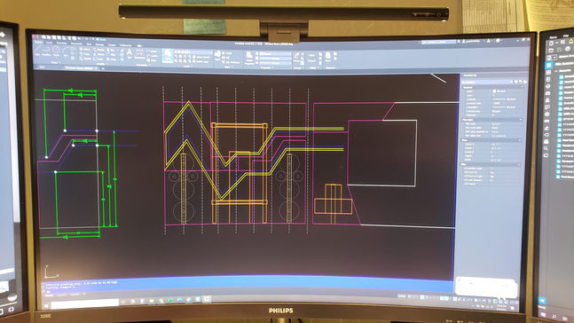 PRX Pro Rack installation custom gym LED feature wall design before and after