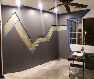 PRX Pro Rack installation custom gym orange LED heartbeat feature wall before and after