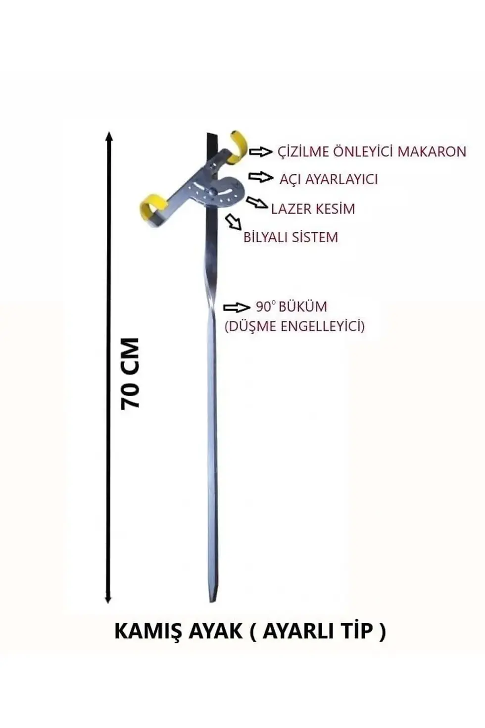 Teknede balık avı sırasında kullanılan olta kamış tutucu