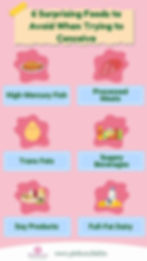 foods to avoid while trying to conceive
