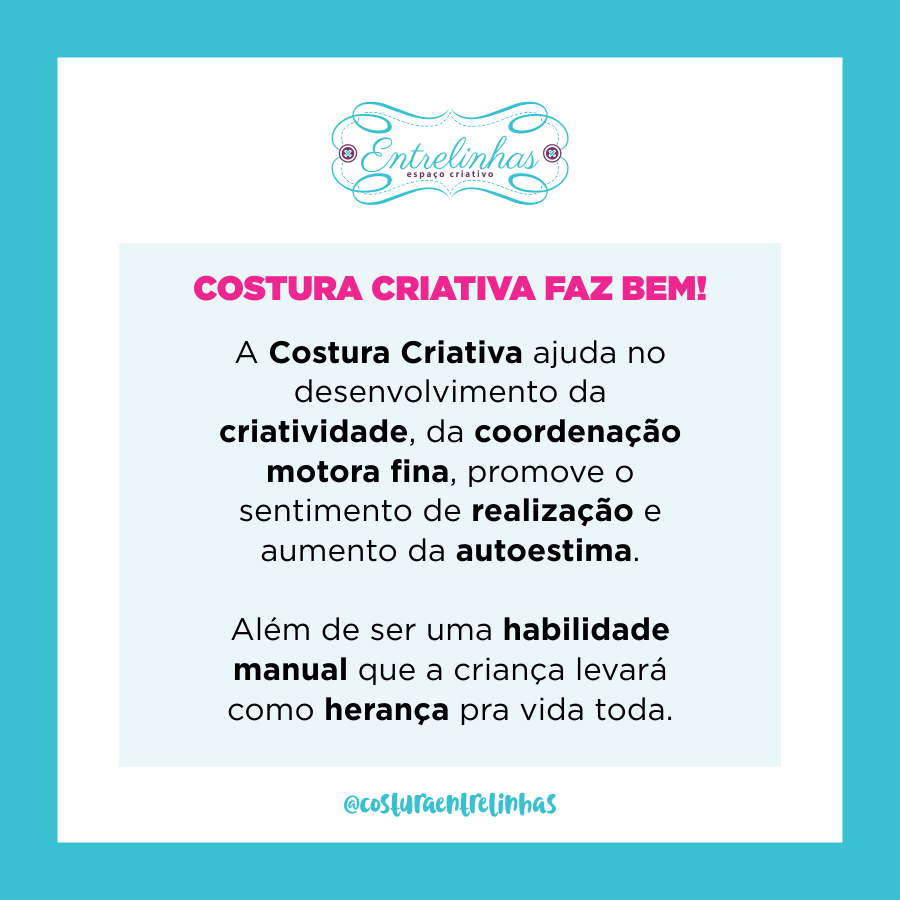 Miniatura: COSTURA INFANTIL | 16/MAIO - TARDE