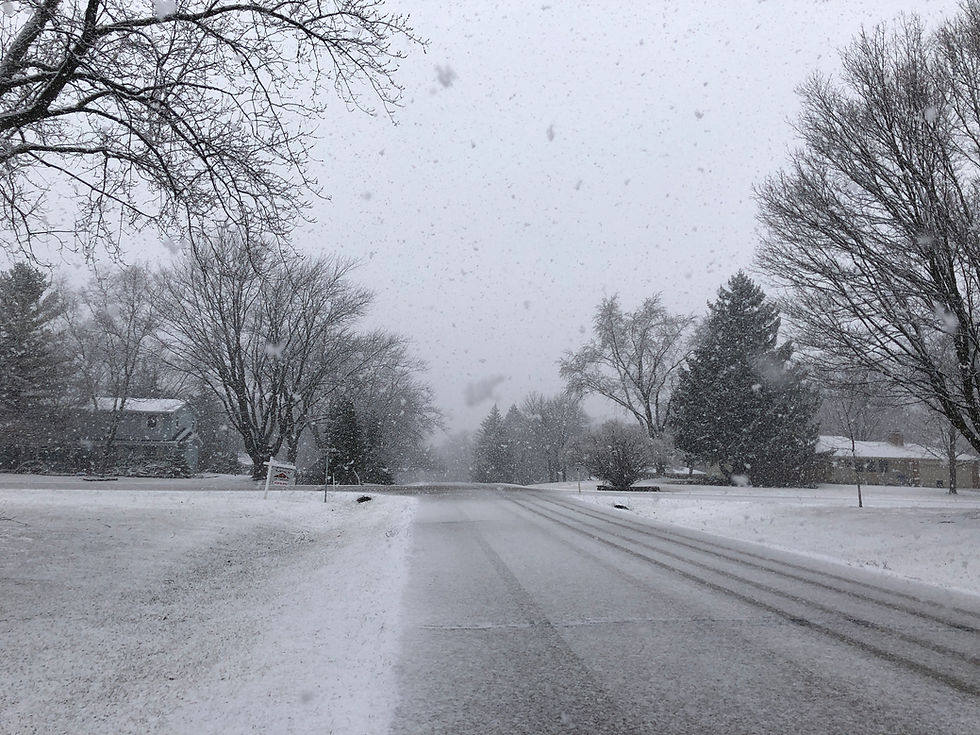Snow covered streets