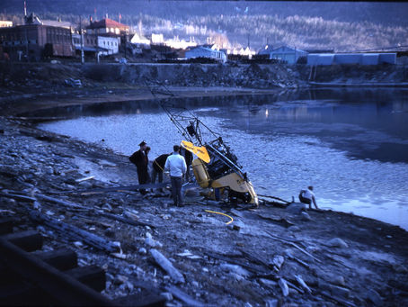 Helicopter crash in Nelson, 1960