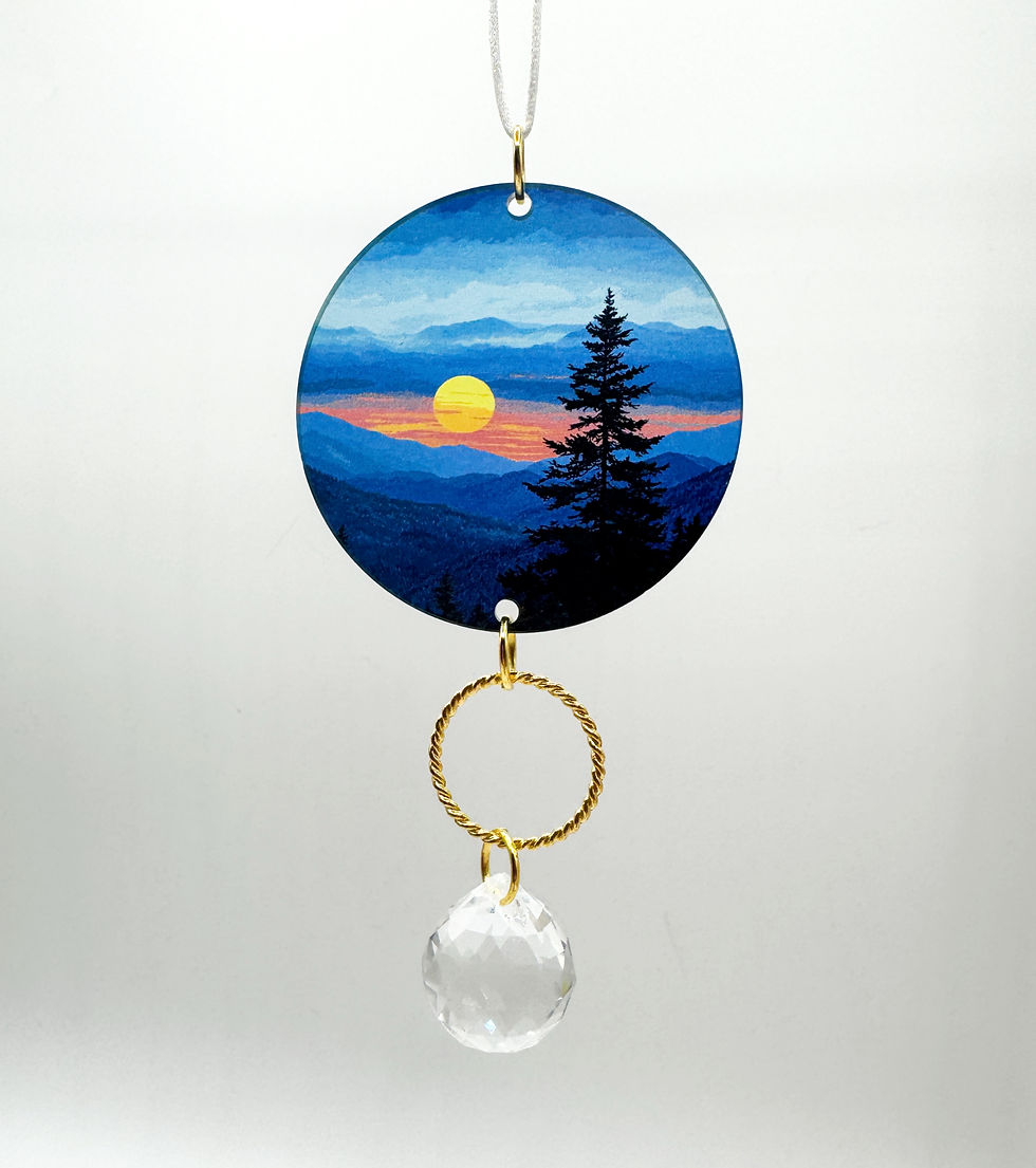 Thumbnail: Mountain Sunrise Suncatcher