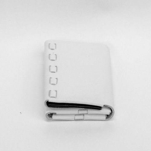 Thumbnail: Tri-Fold Wallet White x Black ES-3W