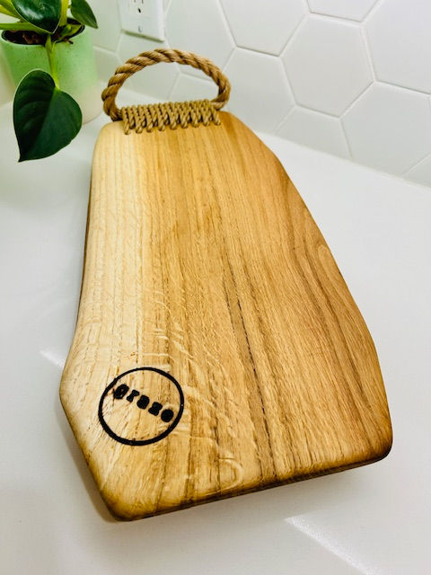 English oak cheese board