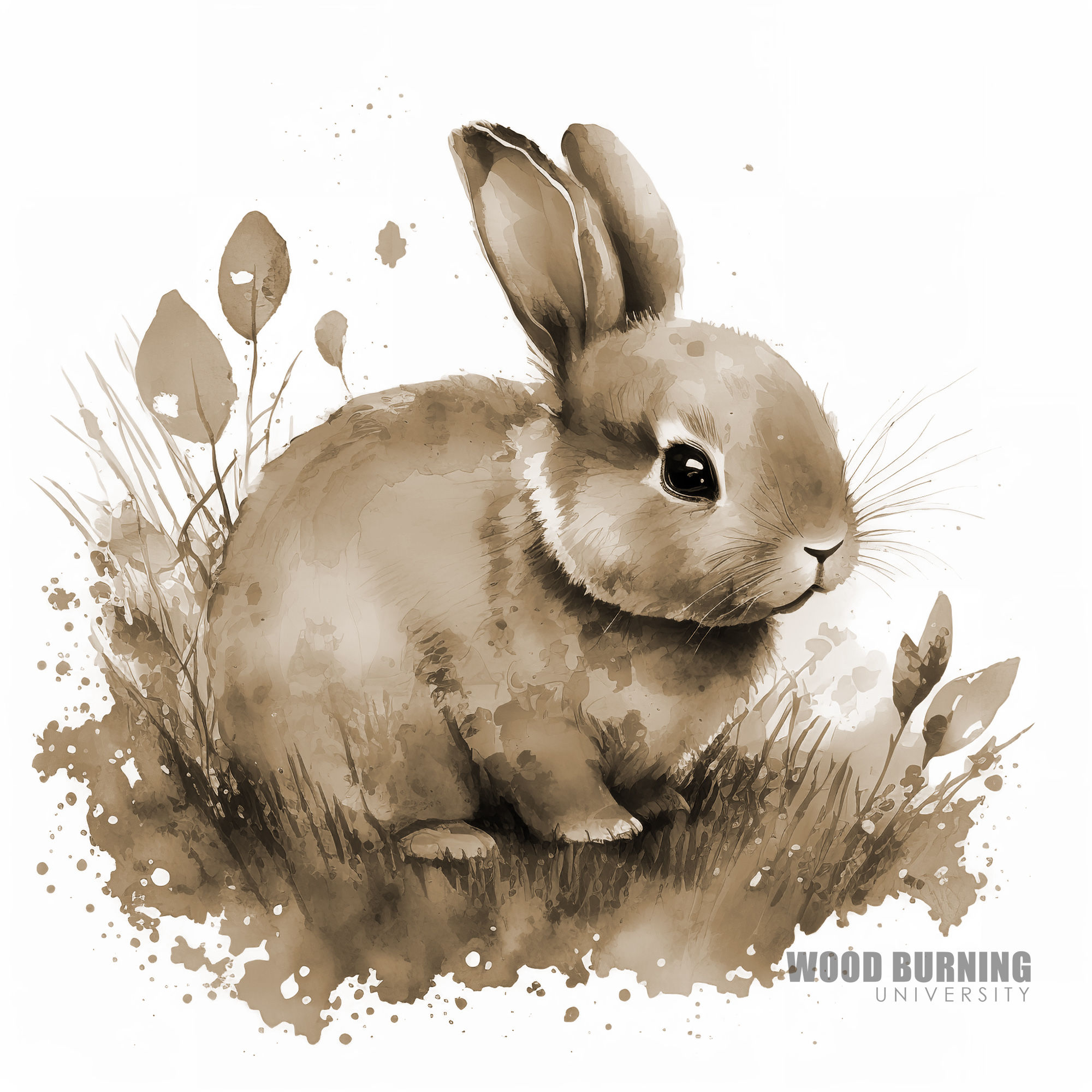 Watercolor Rabbit