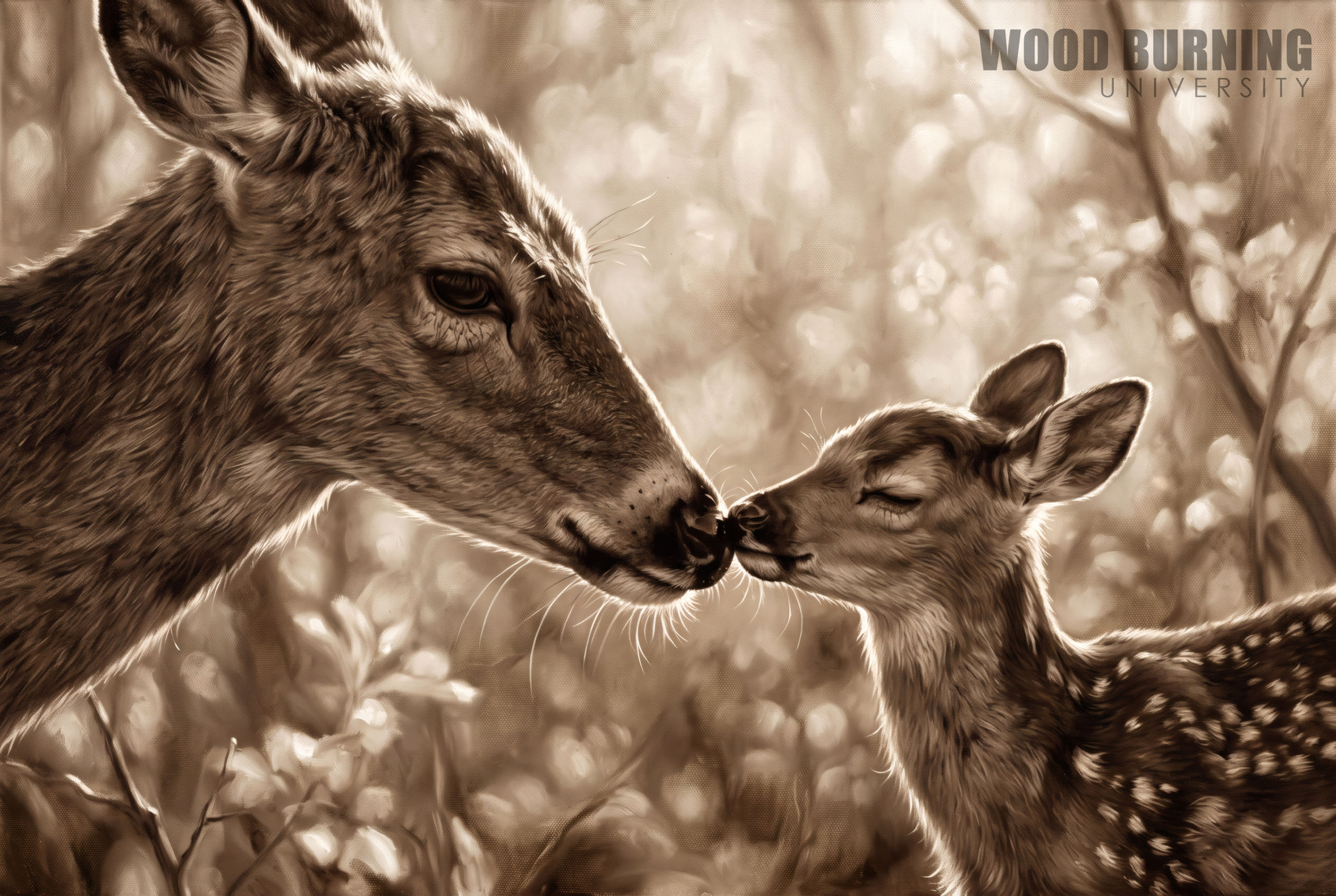 Deer with Fawn