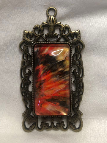 Rectangular Pendant 19x38mm