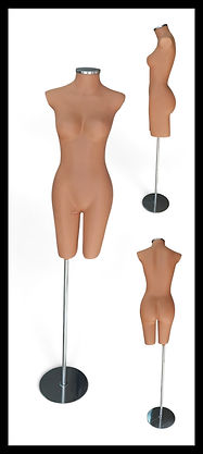 manequim busto com suporte fibra