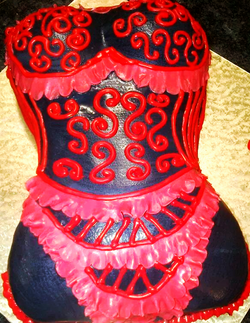 Black and Red Corset