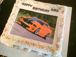 CAR PRINTED CAKE