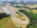 Circuit Pau Arnos vue aérienne – virages techniques