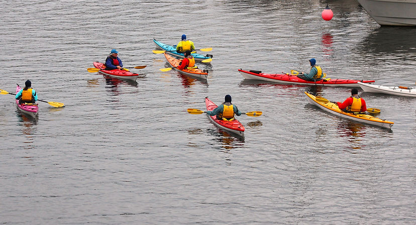 Kayaking class on Lake Union