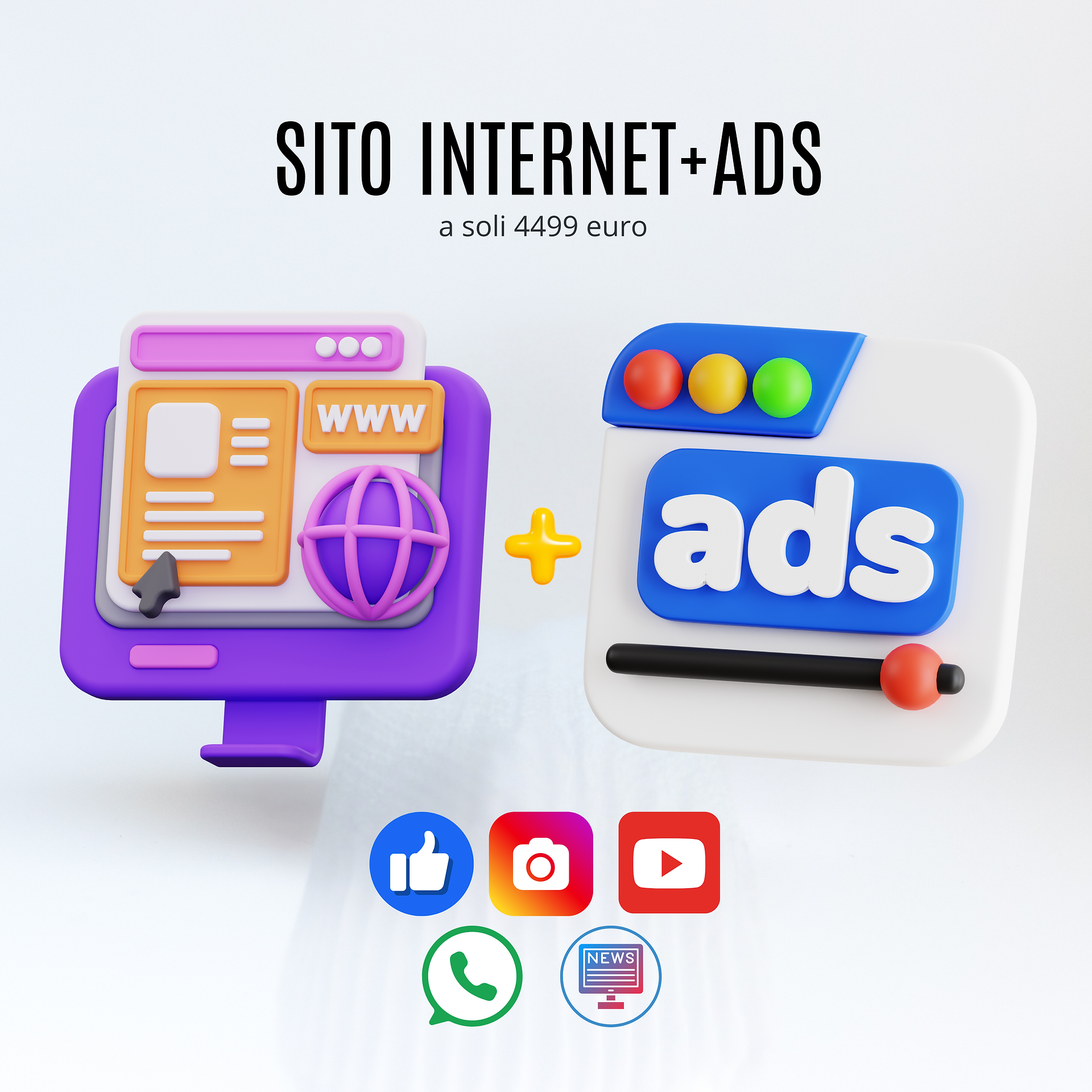 Grafica Sito internete Ads