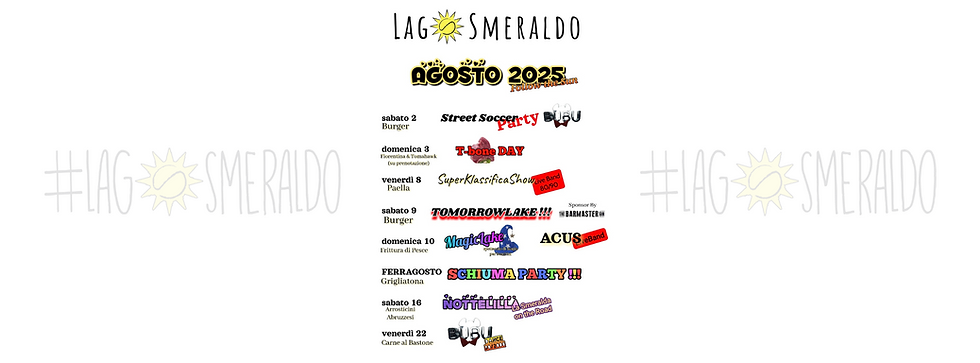 Eventi agosto 2025 lago smeraldo Oulx