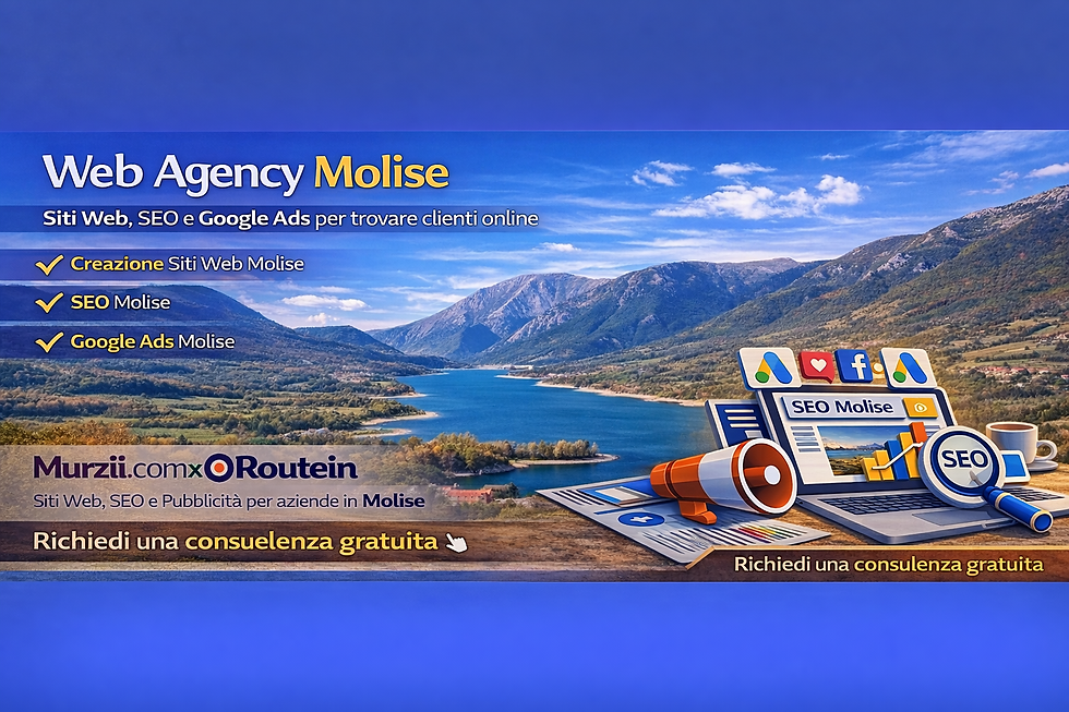 Web Agency: Creazione siti web Molise | SEO e Google Ads per ristoranti e attività locali turistiche