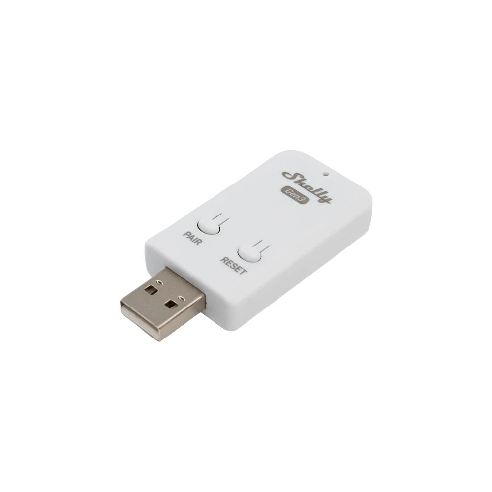 Shelly BLU Gateway Gen3 USB-A Bluetooth WiFi bridge ESP32-C3 smart home — Domotika Macedonia