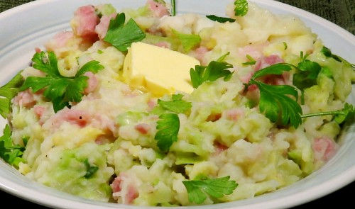 Irish Cabbage & Ham with Creamy Mash withloverecipes.com
