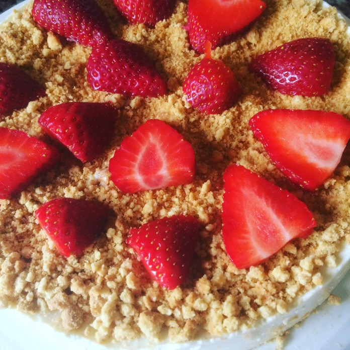 Lemon & Lime Upside Down Cheesecake withloverecipes.com