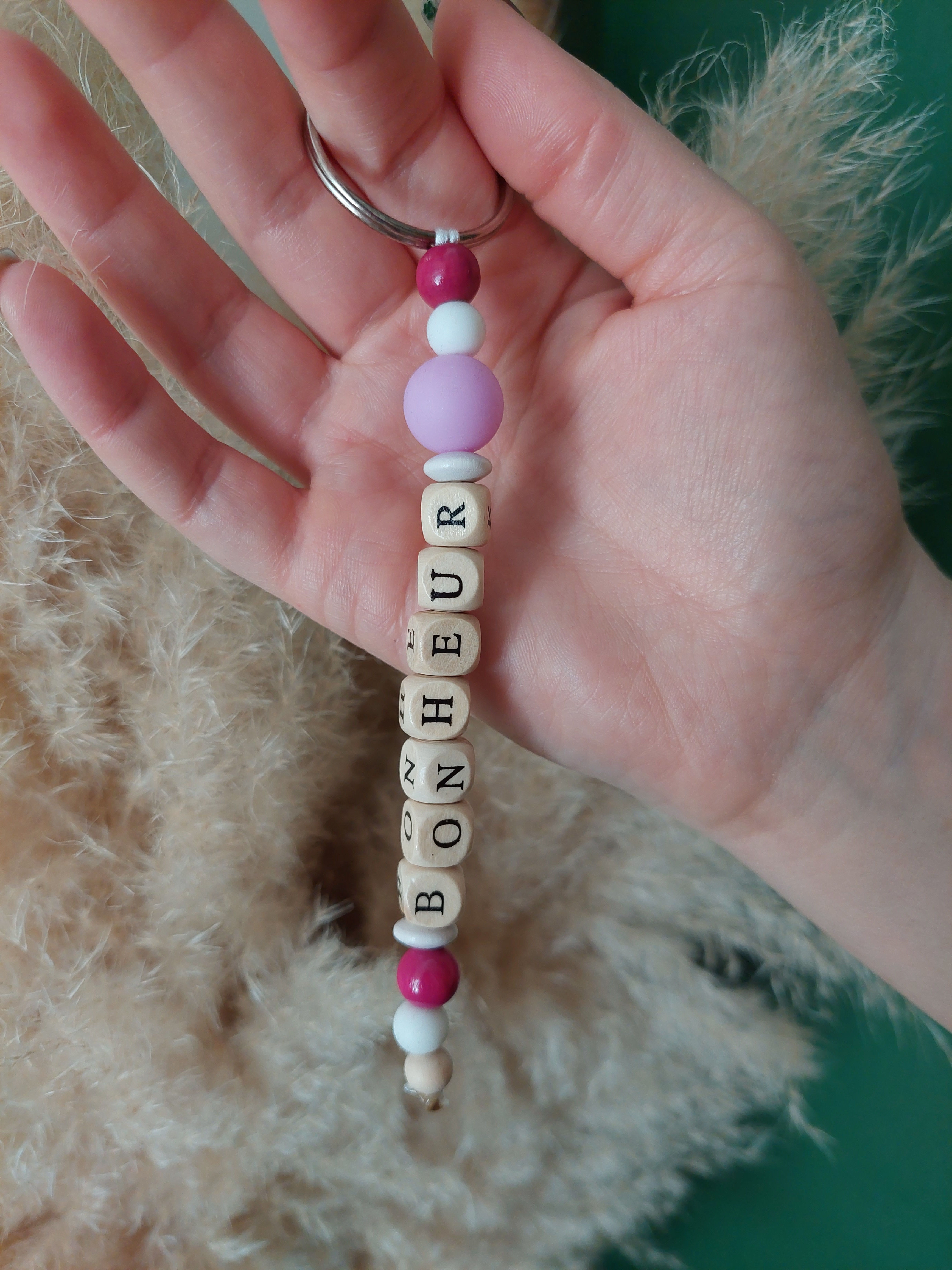 Porte clés "bonheur" 1 branche