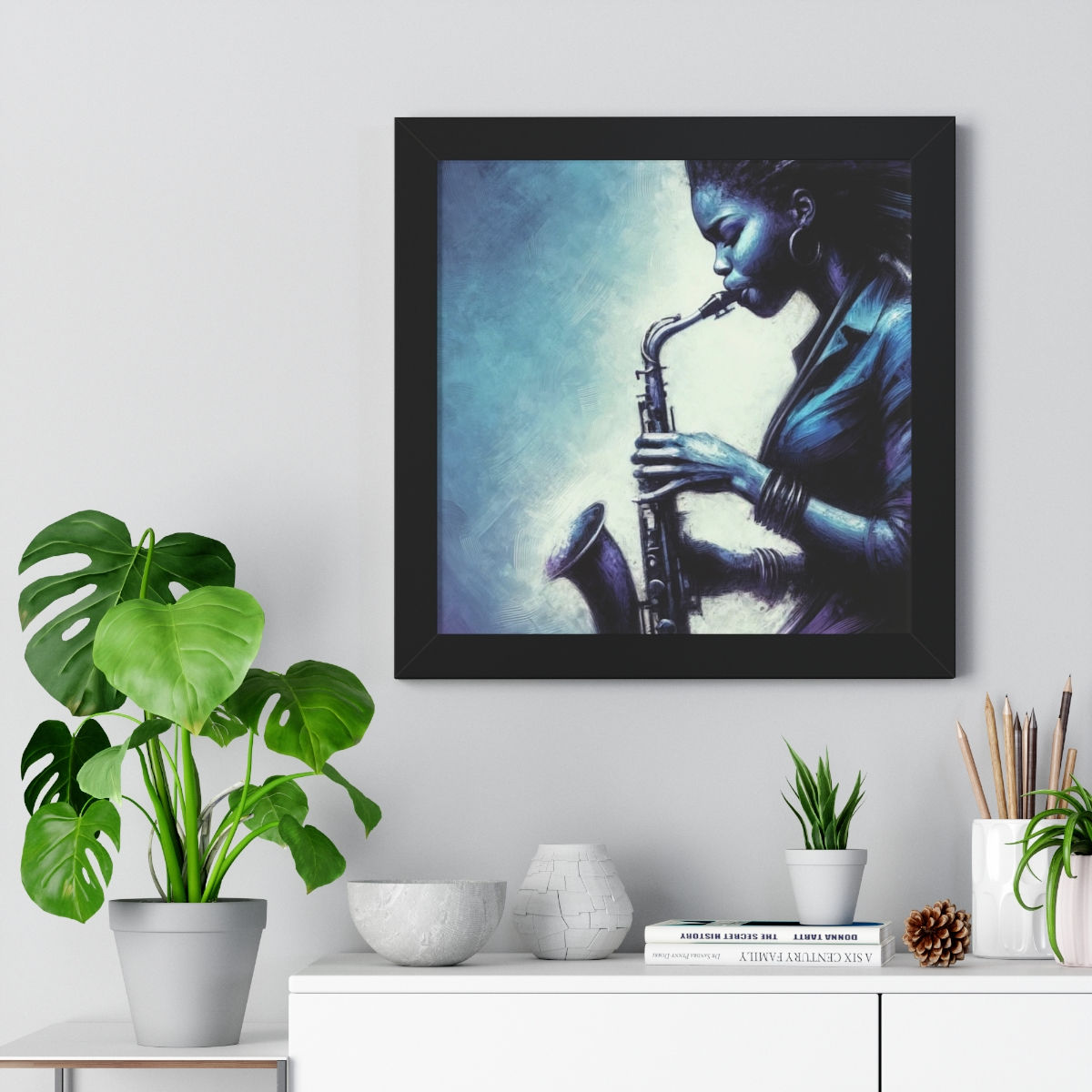 Her Song Framed Vertical Poster