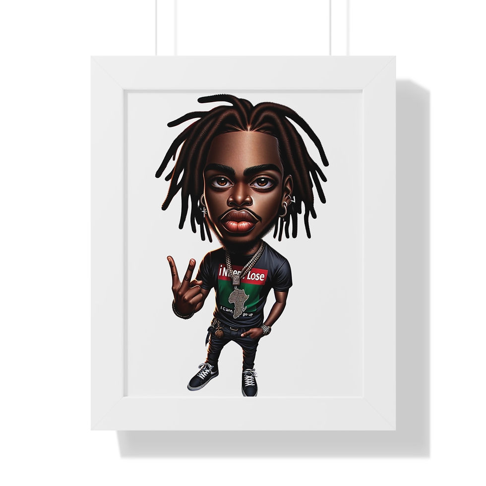Thumbnail: Never Lose (Male) Framed Vertical Poster