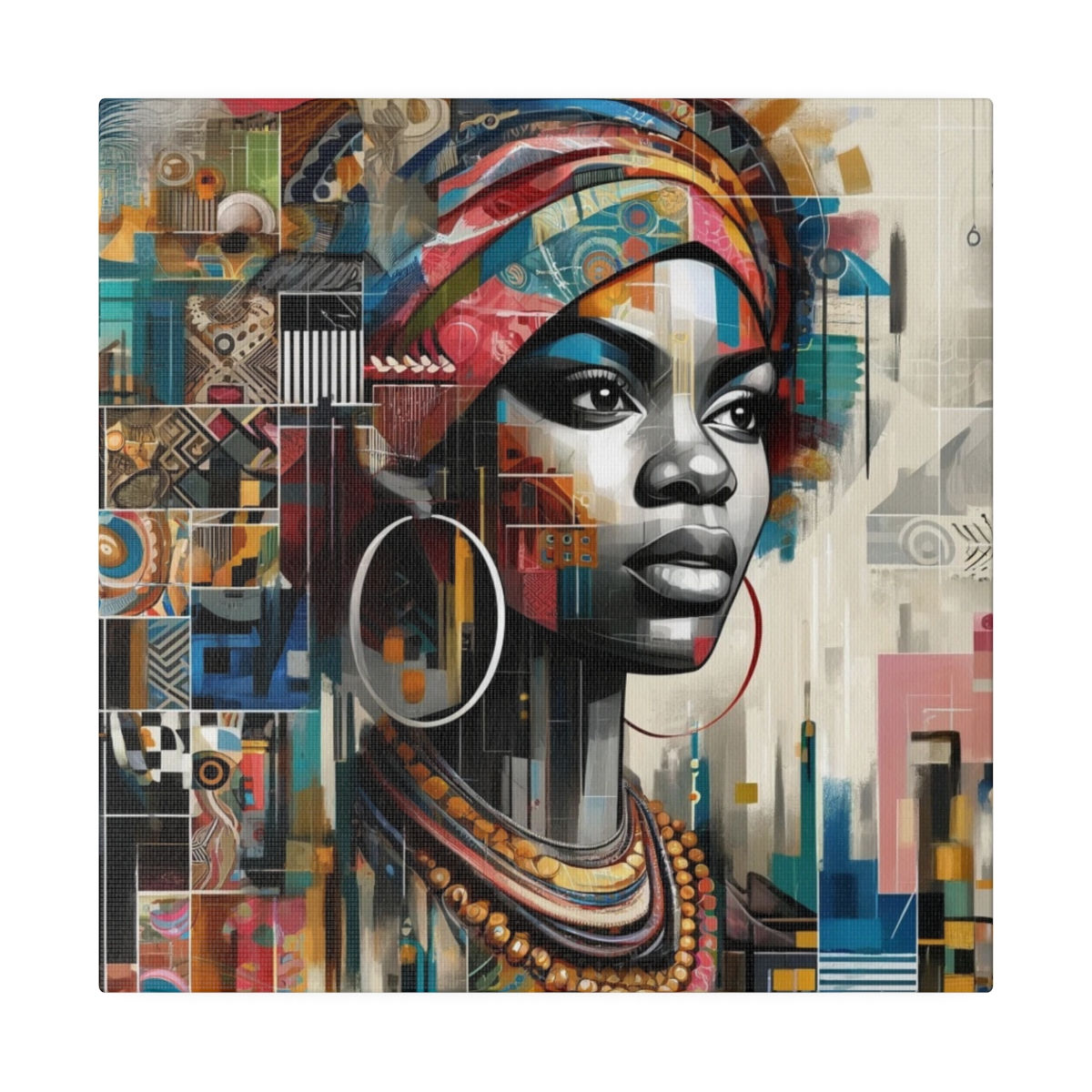 Cultural Mosiac Matte Canvas (004)