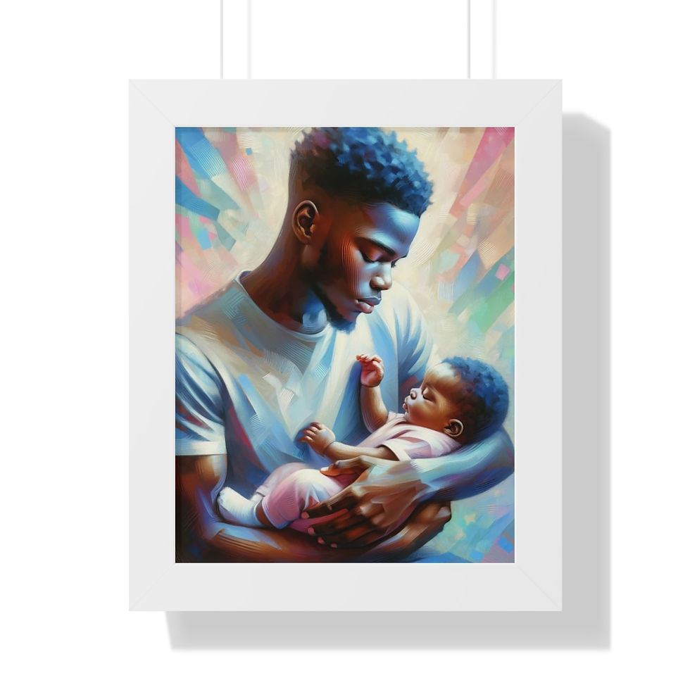 Thumbnail: Fatherhood Framed Vertical Poster