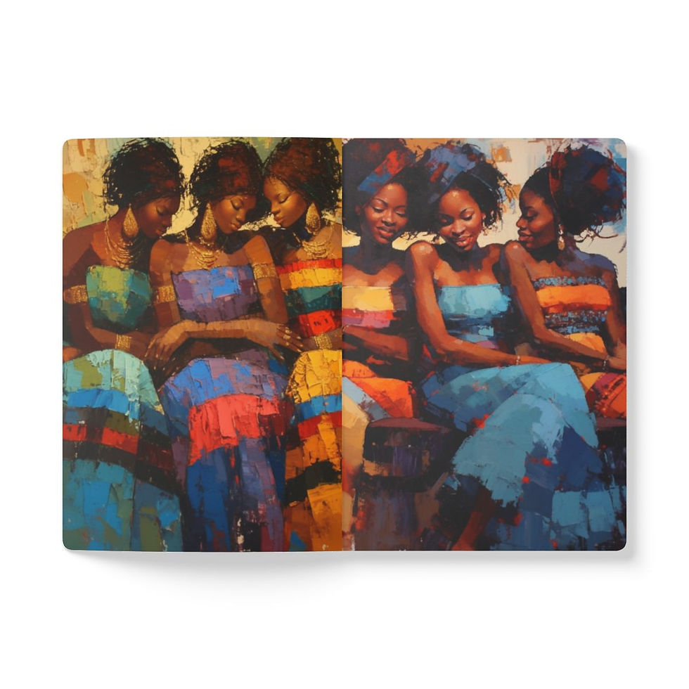 Thumbnail: Sister-Friends Softcover Journal (with Inside Prints)