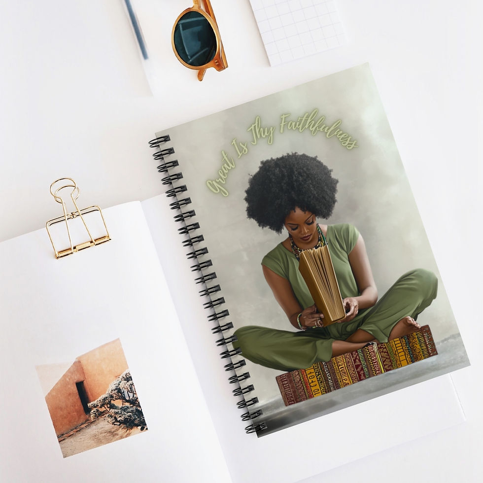 Thumbnail: Great Is Thy Faithfulness Spiral Notebook - Ruled Line
