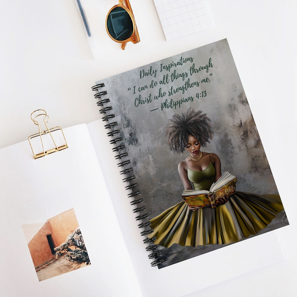 Thumbnail: He Strengthens Me Spiral Notebook - Ruled Line