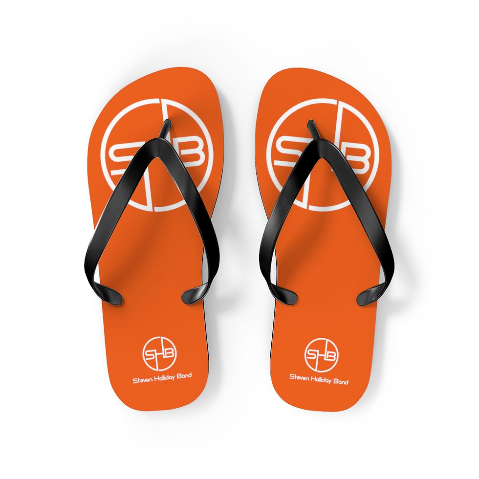 Thumbnail: SHB Round Logo - Orange Flip Flops