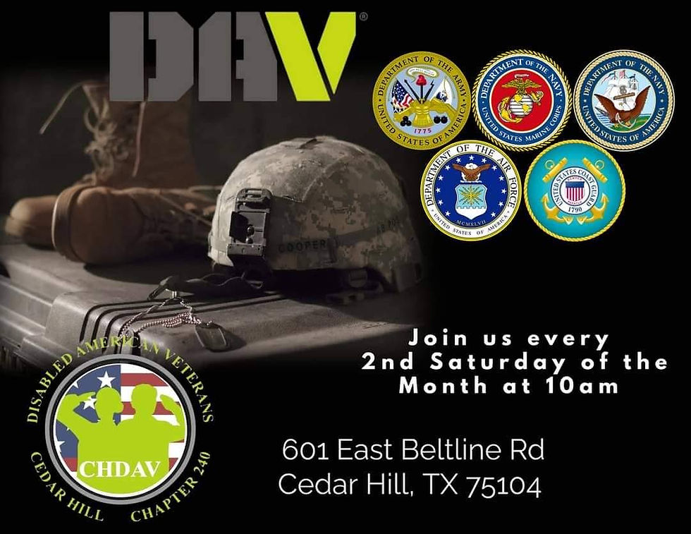Cedar Hill DAV 240- Meet City Council Candidate for Place# 6 - Darian Pace