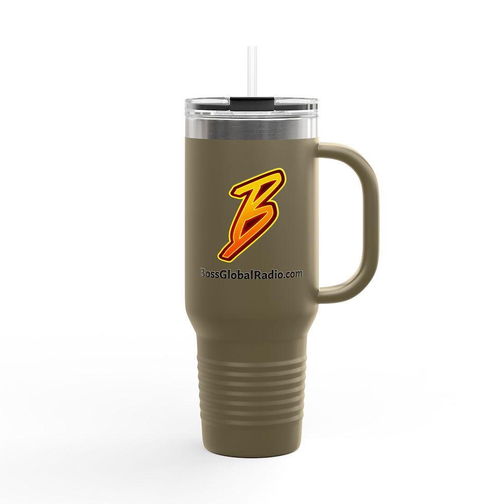 Thumbnail: "B" Custom Insulated Travel Mug - 40oz  | Perfect for Hot or Cold Beverages
