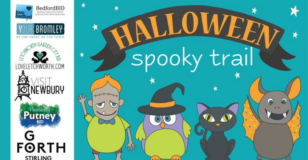 Halloween Trail maps for towns across the UK
