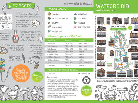 Watford Food and Drink Map