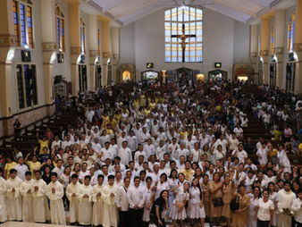 Church workers renewed their vows in celebration of Christ the King