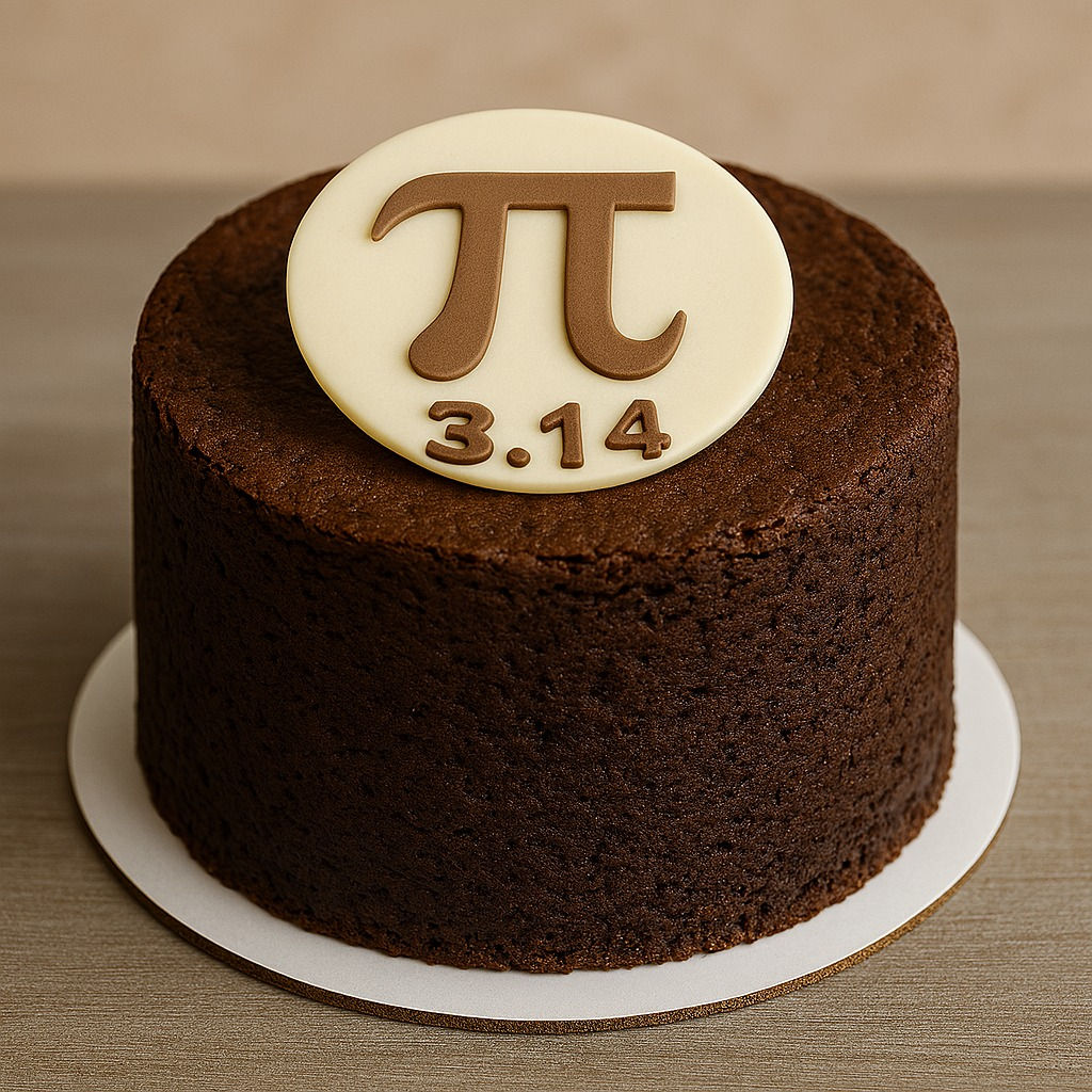 Torta de chocolate o vainilla Día π / 20 a 25 porciones